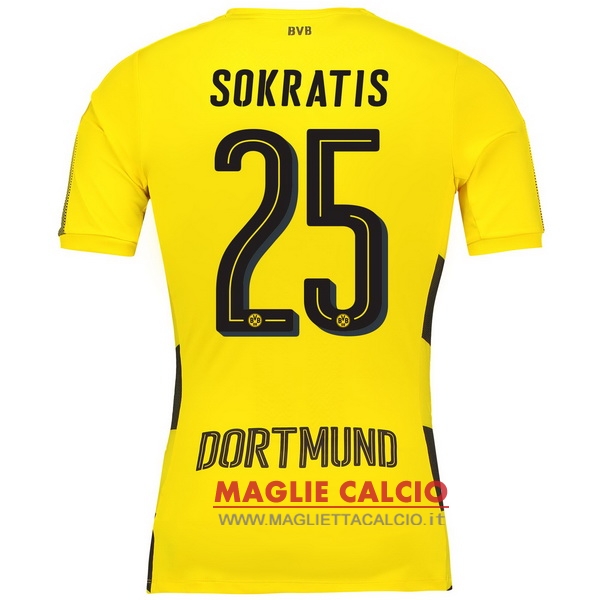 maglietta borussia dortmund 2017-2018 sokratis 25 prima